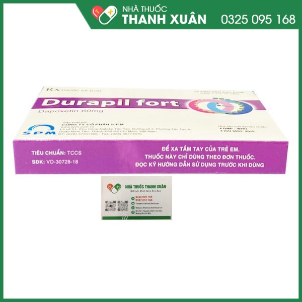 DURAPIL fort - Điều trị xuất tinh sớm ở nam